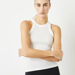 Bandier Rivington Ribbed Tank White M